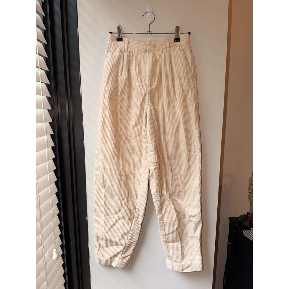 Rowing Blazers x Target Size 0 Cream Corduroy Straight Leg Trousers